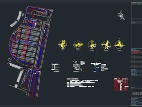 帶停車場(chǎng)的園林噴灌系統(tǒng)設(shè)計(jì)DWG工程圖下載